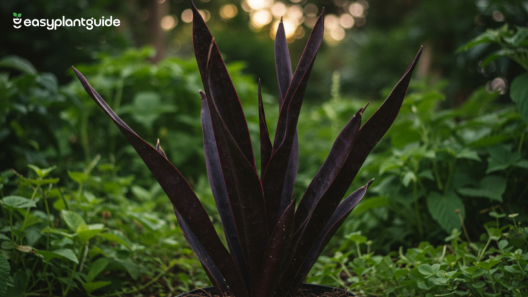 black coral snake plant
