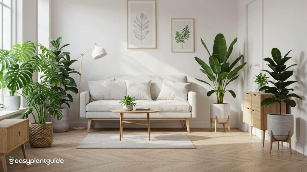 Indoor plants with wide leaves