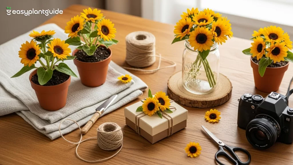 compact sunflower plants