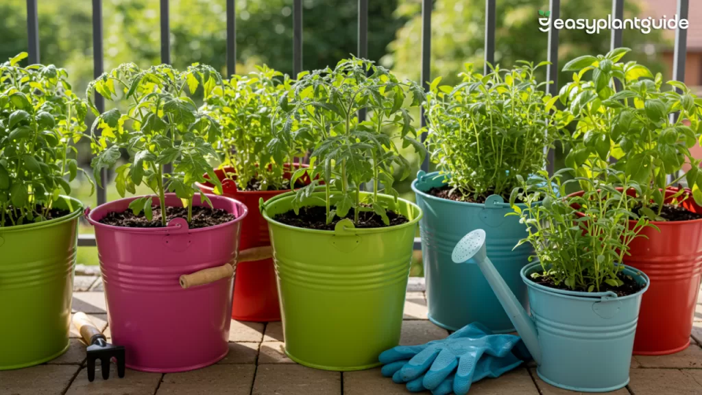 DIY garden buckets