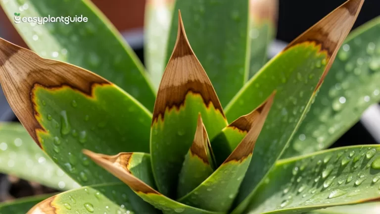 what causes brown tips on plants