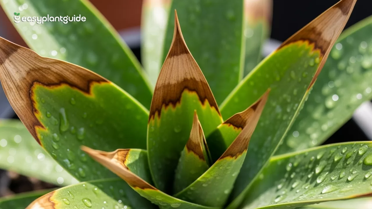 what causes brown tips on plants