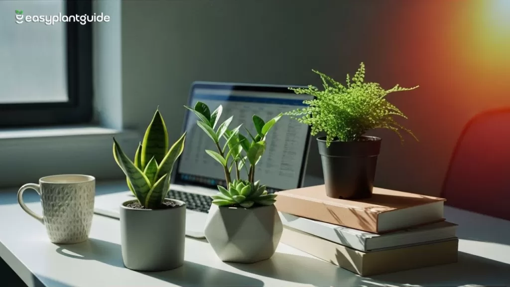 small plants for office desk