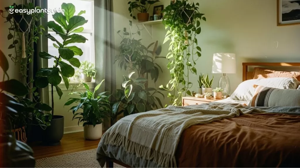 low-light bedroom plants
