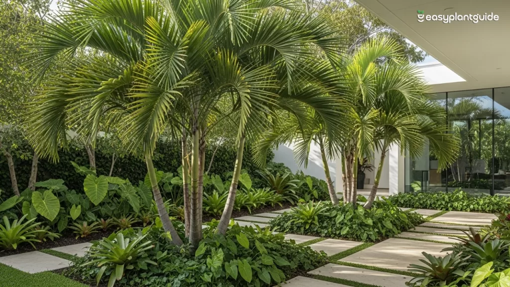 Foxtail palm tree