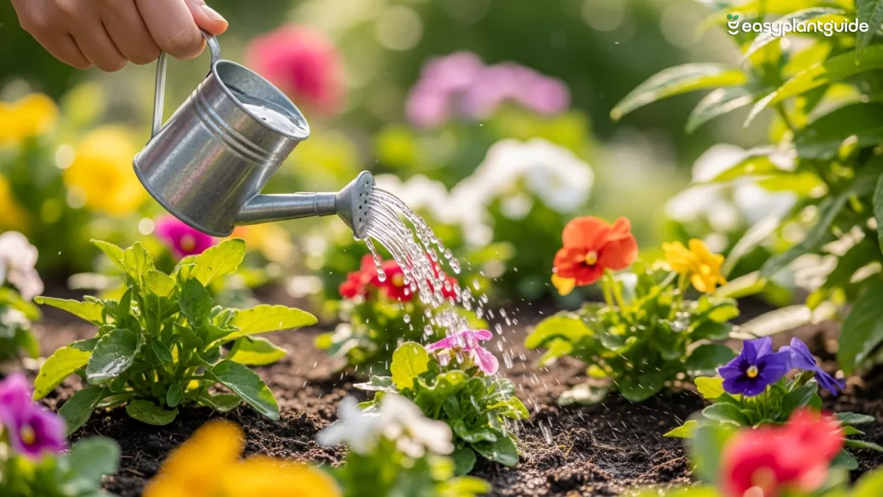 3 ways of watering the plants