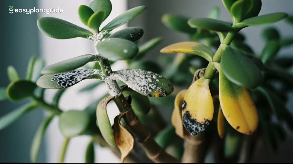powdery mildew on jade plant
