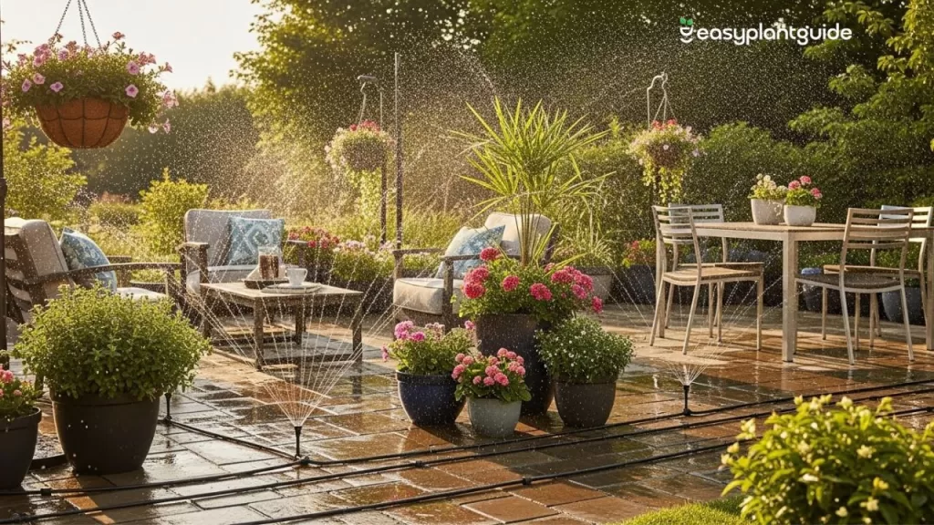 small patio irrigation ideas
