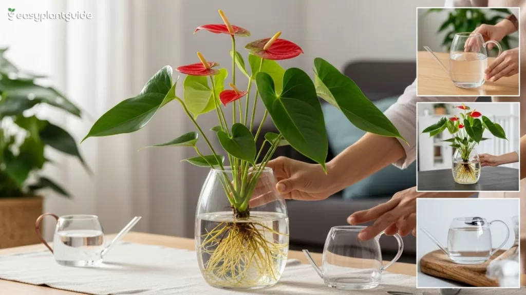 Anthurium vase planting