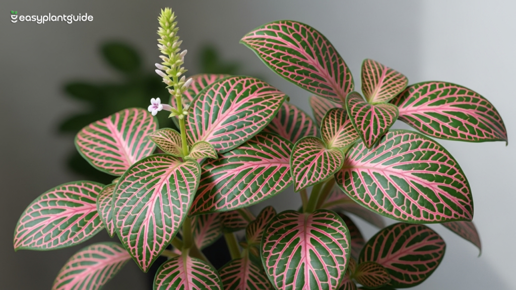 Fittonia blooming indoors